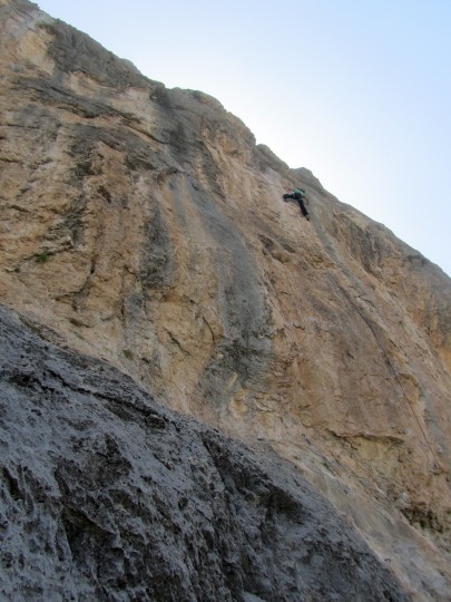 Me sending the slabiest 13 i have ever climbed